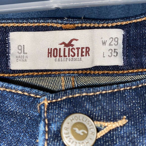 Hollister low rise, dark jeans. - Picture 2 of 2